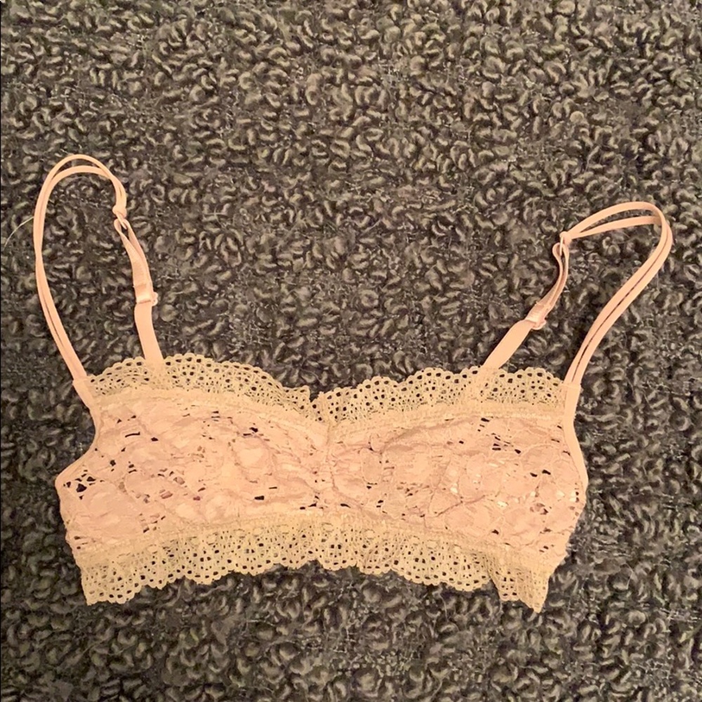 Beige and blush bralette